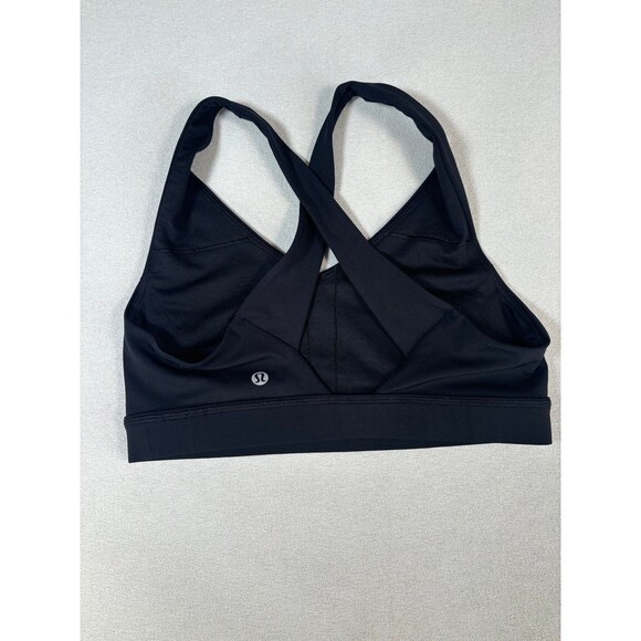 Lululemon Envital Bra *Medium Support B/C Cup Size 8 Black W2DD7S - Picture 2 of 10